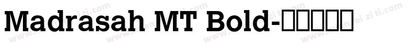 Madrasah MT Bold字体转换